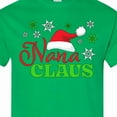 thumbnail image 4 of Inktastic Nana Claus with Christmas Santa Hat and Snowflakes T-Shirt, 4 of 5