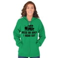 thumbnail image 4 of Need An Ark? Noah Guy | Bible Pun Zip Up Hoodie Men's Women's Brisco Brands L, 4 of 6