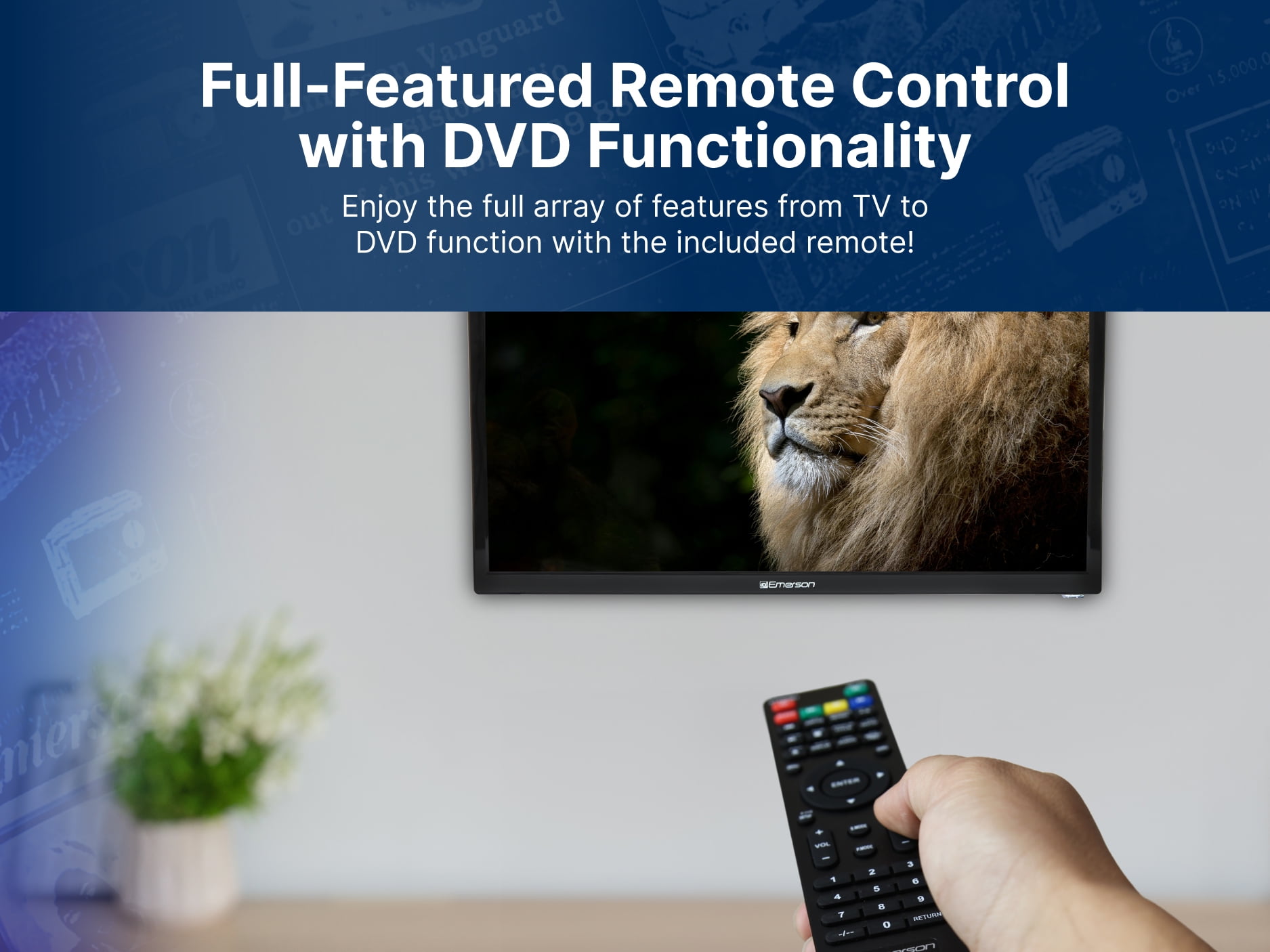 Emerson 24" 720p LED TV with DVD Player, ETD-2450