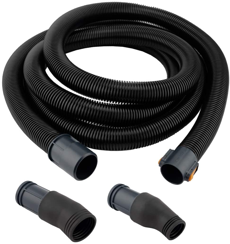 POWERTEC 15 Ft Dust Collection Hose Kit Hose With 2 Fittings for Woodworking Power Tools Home