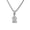 Silver 2, variant on Women's Cubic Zircon Number Necklace 3 Diamond Numbers Pendant Choker Chain Statement Numerology Jewelry Silver