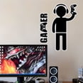 thumbnail image 6 of Seyotauo Video Game Wall Sticker Set, PVC Removable Decal for Gaming Room Decor, Modern Controller & Console Design, Gamer Bedroom Wall Art, Man Cave & Teen Lounge Decor Mural, 6 of 10