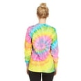 thumbnail image 2 of DARESAY Tie Dye Style Long Sleeve T-Shirt Men Women - Fun, Multi Color Tops, 2 of 6