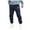 Navy, variant on JHLZHS Compression Pants Men Basketball Purple Mens Autumn and Winter High Street Fashion Leisure Loose Sports Outdoor Running Sweater Pants Trousers Pants Men Pants Stretch White