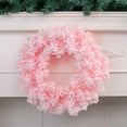 thumbnail image 3 of 2PCS Christmas Wreath for Front Door Christmas Door Wreath, Festive Holiday Decor Faux Sakura Winter Frosted Flower Wreath for Indoor Christmas and Wedding Decor 12 Inch/30 cm, 3 of 11