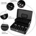 thumbnail image 4 of Caja de Efectivo Caja Efectivo Metal con Bandeja y Cerradura con Llave,Caja Efectivo con Bloqueo Escalonado,Caja Fuerte con Cerradura Duradera con 4 Billetes,5 Ranuras para Monedas, 4 of 6