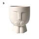 thumbnail image 5 of Wosthever Pote de riego del plantador de la cara del mismo de la cerámica fácil mantener las hierbas y verduras de las flores Jardín y Patio blanco S con agujero, 5 of 6
