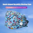 thumbnail image 2 of Paquete De 4 Gorros De Trabajo Para Enfermera, Servicio Prolongado, Color Puro, Botón Pulido Opaco, Gorros De Trabajo Multifuncionales Unisex, Uniformes De Trabajo seitruly AP008643-26, 2 of 5