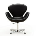 thumbnail image 2 of Manhattan Comfort Raspberry Faux Leather Height Adjustable Chair in Black, 2 of 4