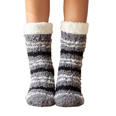 

Rumida Fuzzy Socks Cute Colorful Warm Plush Soft Slipper Sock Sleep Stocking For Women Girls