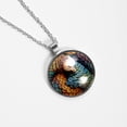 thumbnail image 4 of Pangolin Elegant Glass Circular Pendant Women's Necklaces, 4 of 5