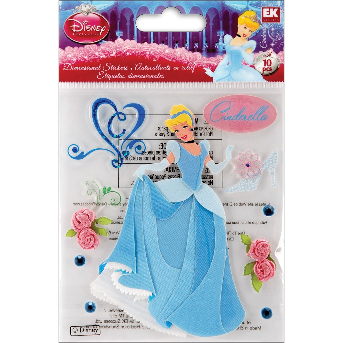Disney Dimensional Stickers, Cinderella