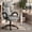 Gray-PU, variant on GOOSEA Adult PU High Back Indoor Residential Adjustable Seat Height and Lumbar Support Executive Chairs with Footrest, White