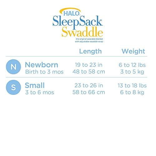 HALO 100 Cotton Sleepsack Swaddle Wearable Blanket Aqua Sheep