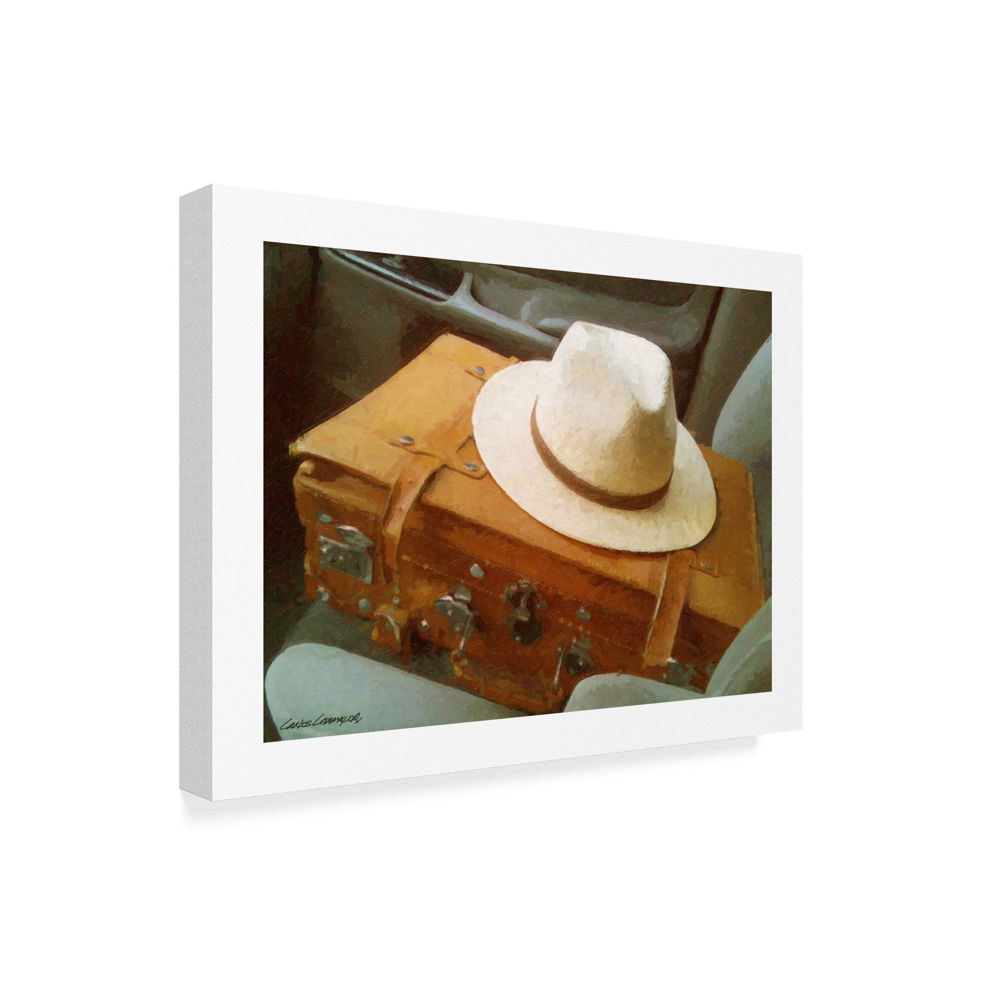Trademark Fine Art 'The End Whtie Hat' Canvas Art by Carlos Casamayor