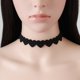 thumbnail image 2 of Collar de gargantilla de cuero punk rojo, collar de gargantilla con cuello de murciélago gótico, collar de personalidad con forma de corazón, collar de Halloween ajustable para mujeres y niñas, 2 of 5
