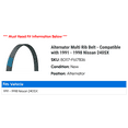 thumbnail image 2 of Alternator Multi Rib Belt - Compatible with 1991 - 1998 Nissan 240SX 1992 1993 1994 1995 1996 1997, 2 of 2