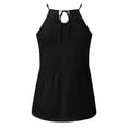 thumbnail image 5 of Sngxgn Women Sleeveless Tank Tops Tops Summer Casual Blouse V Neck Solid Color Vest Shirt Tops for(Black,S), 5 of 7