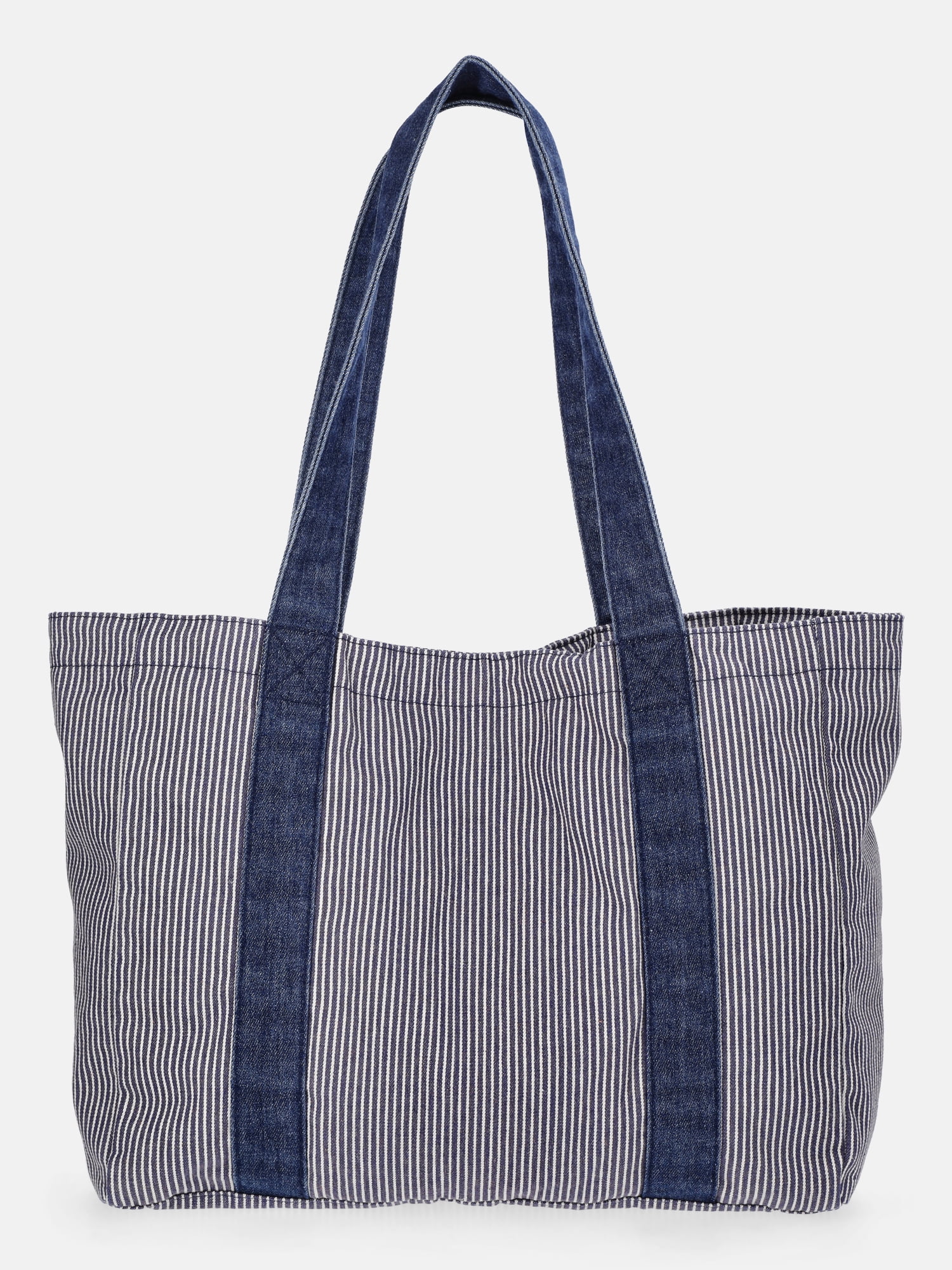 Kacey Lee Women's Denim Tote Bag, Hickory Stripe - Walmart.com