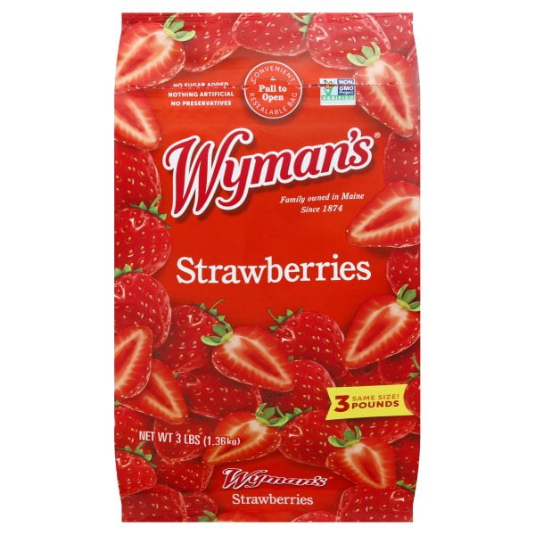 Wyman's of Maine® Strawberries Frozen Fruit 3 lb. Bag