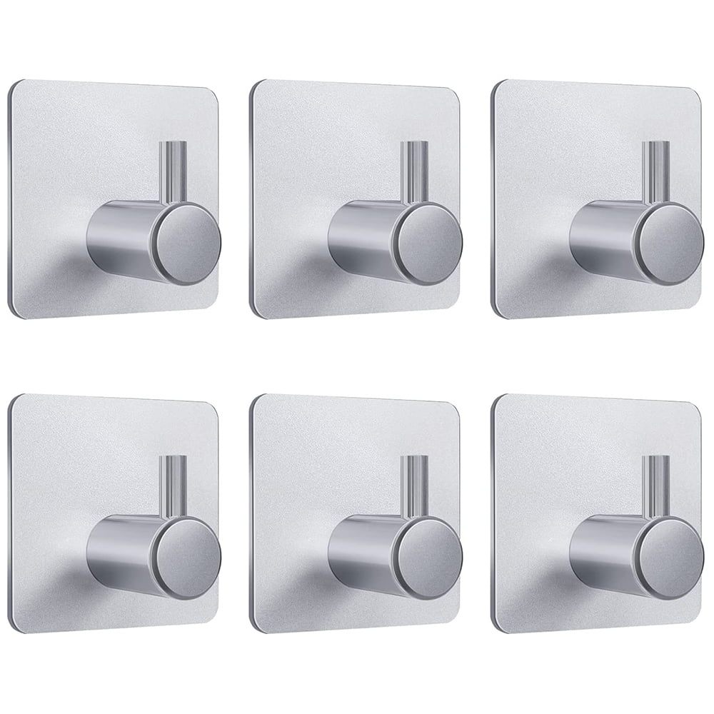 Details about   4pcs Rose Gold Aluminum Robe Hook Self Adhesive Wall Hook Towel Water-proof 
