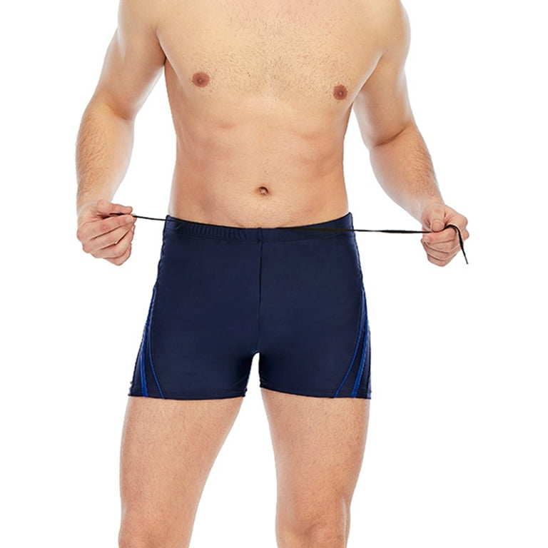 Men Swim Jammers Swimming Trunks Plus Size Swim Shorts Tight Quick Dry  Swimwear