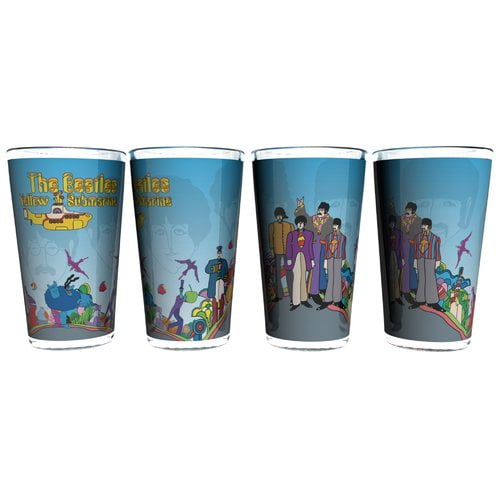 Boelter Brands Beatles Yellow Submarine Sublimated Collectible Pint Glass by Boelter