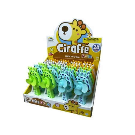 

Kole Imports GE544-24 Giraffe Hand Action Fan - Pack of 24