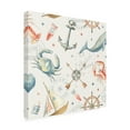thumbnail image 2 of Danhui Nai 'Floursack Nautical Pattern I' Outdoor Canvas, 2 of 3
