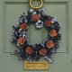 thumbnail image 4 of Corona de puerta de entrada Nallwabiu, corona de Halloween, puerta de entrada, pared, ventana, vacaciones, granja, porche, patio, decoración de jardín, 12 pulgadas, 4 of 4