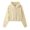 Light Yellow, variant on NinXxx Women's Cropped Zip Up Hoodie High Neck Streetwear Outerwear Pink S