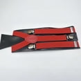 thumbnail image 3 of YAOBAMM Solid Color Suspenders Unisex Elastic Strap Suspenders Y Back Braces Solid Color Adjustable Party Daily Accessory, 3 of 5