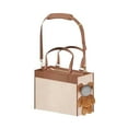 thumbnail image 3 of Fashion Leather Dog Purse Convenient Pet Tote For Small And Medium Sized Dogs And Cats Suitable For Going Out And Travel Portable Tote Bag, 3 of 9