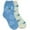 Stitch/Blue, variant on Stitch Women's Cozy Crew Socks with Faux Fur Patch, 2-Pack, Size 4-10
