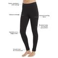 thumbnail image 2 of ClimateRight by Cuddl Duds Women's and Women's Plus Comfort Core Warm Long Underwear Legging, 2 of 4