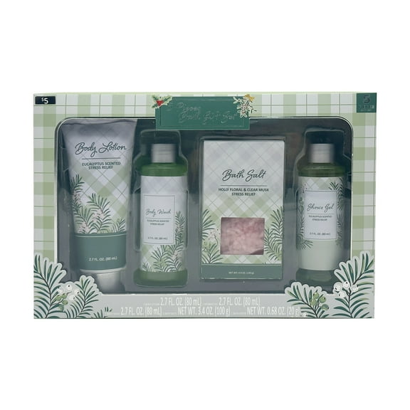 Bath gift set, 4 pieces, adult