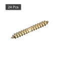 thumbnail image 3 of 4x25mm Hanger Bolts, 24 Pack Double Ended Thread Wood to Wood Dowel Screws, 3 of 5