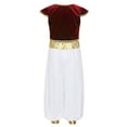 thumbnail image 2 of Doomiva Boys Arabian Prince Outfit Street Rat Suit Cap Sleeve Vest Waistcoat with Pants Set Red 12, 2 of 7