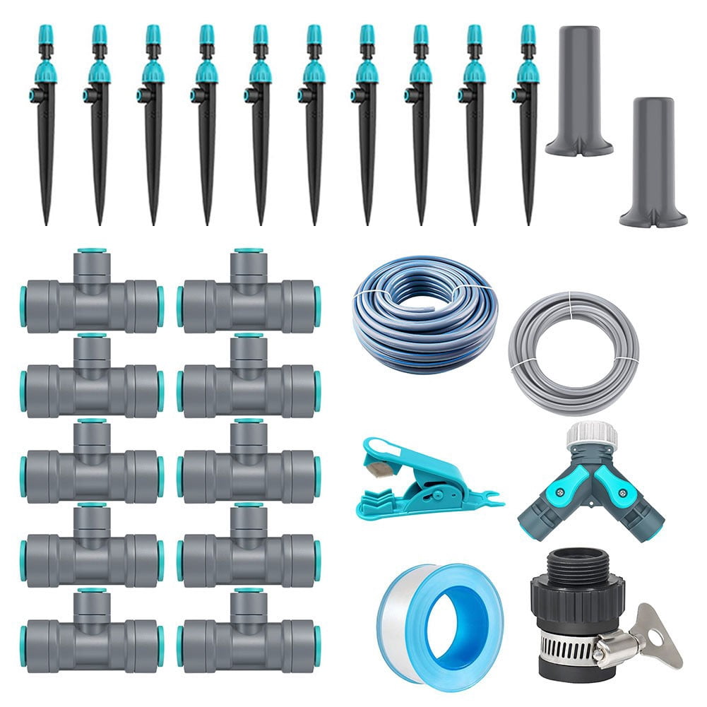 Effortless Drip Irrigation Kit with Quick-Connect System : Adjustable Nozzles