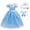 Blue Dress+Accessories B, variant on Princess Fairy Dress Up Costume for Toddler and Little Girls - Blue Birthday Party Dress