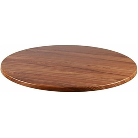Teakwood Round Top - Source Contract SC-2601-425-TEK 36 in. Duratop Round Table Top, Teak