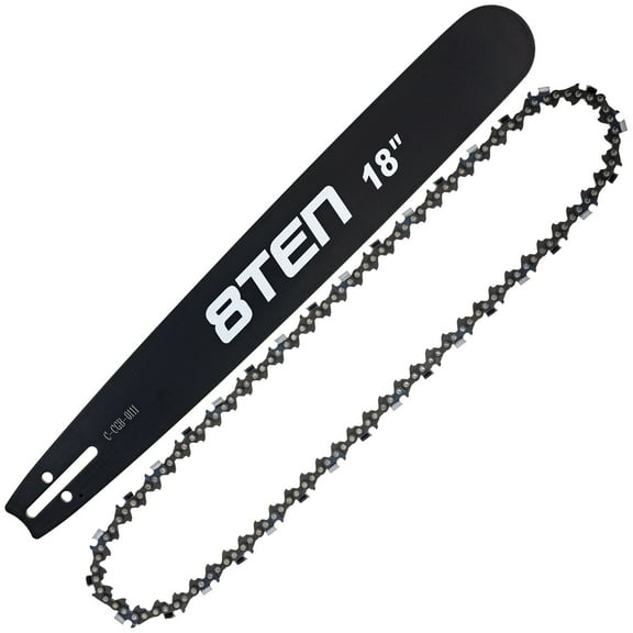 8TEN 18" Chainsaw Guide Bar & Chain .058 3/8 68DL for Husqvarna 460 455 C85-68 MK1010447
