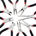 thumbnail image 3 of Carbon Steel Black Mini Needle Round Nose Cutting Wire Beading Jewelry Pliers Tool Equipment Kit for Jewelry Making (wire cutters), 3 of 7