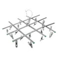 thumbnail image 4 of Tendedero plegable de acero inoxidable para ropa, con 20 pinzas para calcetines (plateado), 4 of 6
