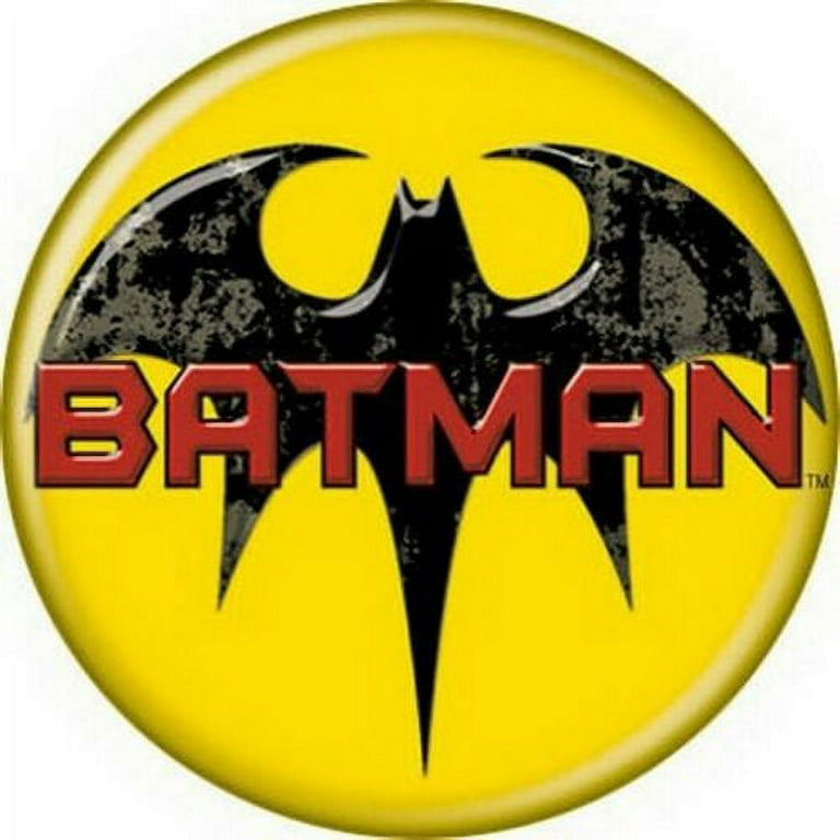 DC Comics Batman Logo Yellow Licensed 1.25 inch Button 82012