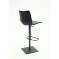 thumbnail image 4 of Home Square 44.7" Faux Leather Pneumatic Adjustable Stool in Black - Set of 2, 4 of 4