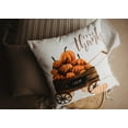 thumbnail image 3 of Give Thanks | Pumpkin Wagon Pillow | Farmhouse Pillows | Country Decor | Fall Throw Pillows | Cute Throw Pillow | Gift for her, 3 of 10