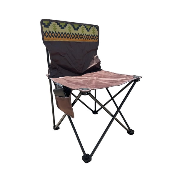 Silla Plegable de Playa Campamento Jardin con Bolsa cafe