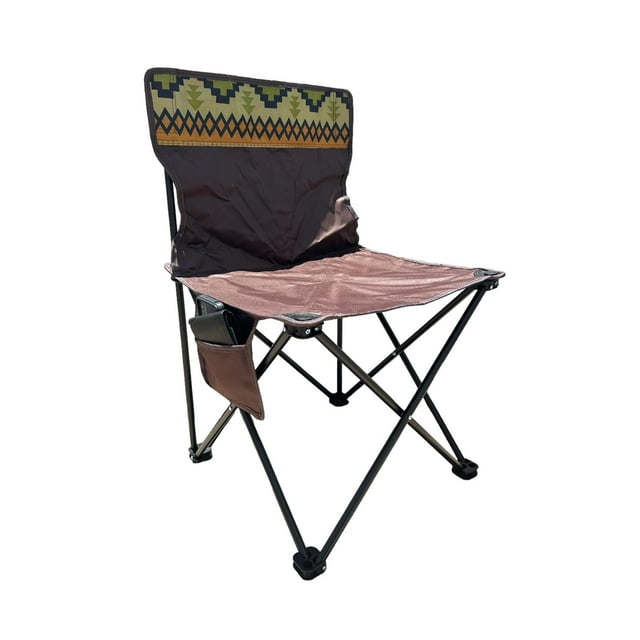 Silla Plegable de Playa Campamento Jardin con Bolsa cafe