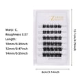 thumbnail image 4 of Pestañas falsas Pestañas postizas individuales Z'LRAQI BEAUTY, pestañas postizas en grupo autoadhesivas, pestañas sin pegamento, pestañas de aspecto Natural, 4 of 8